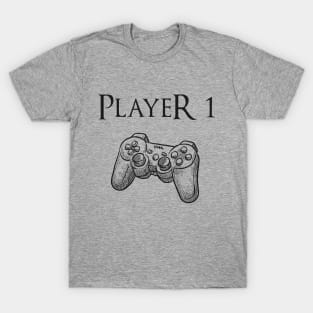 Father and son matching, Player 1 Player 2, Joypad, Controller T-Shirt